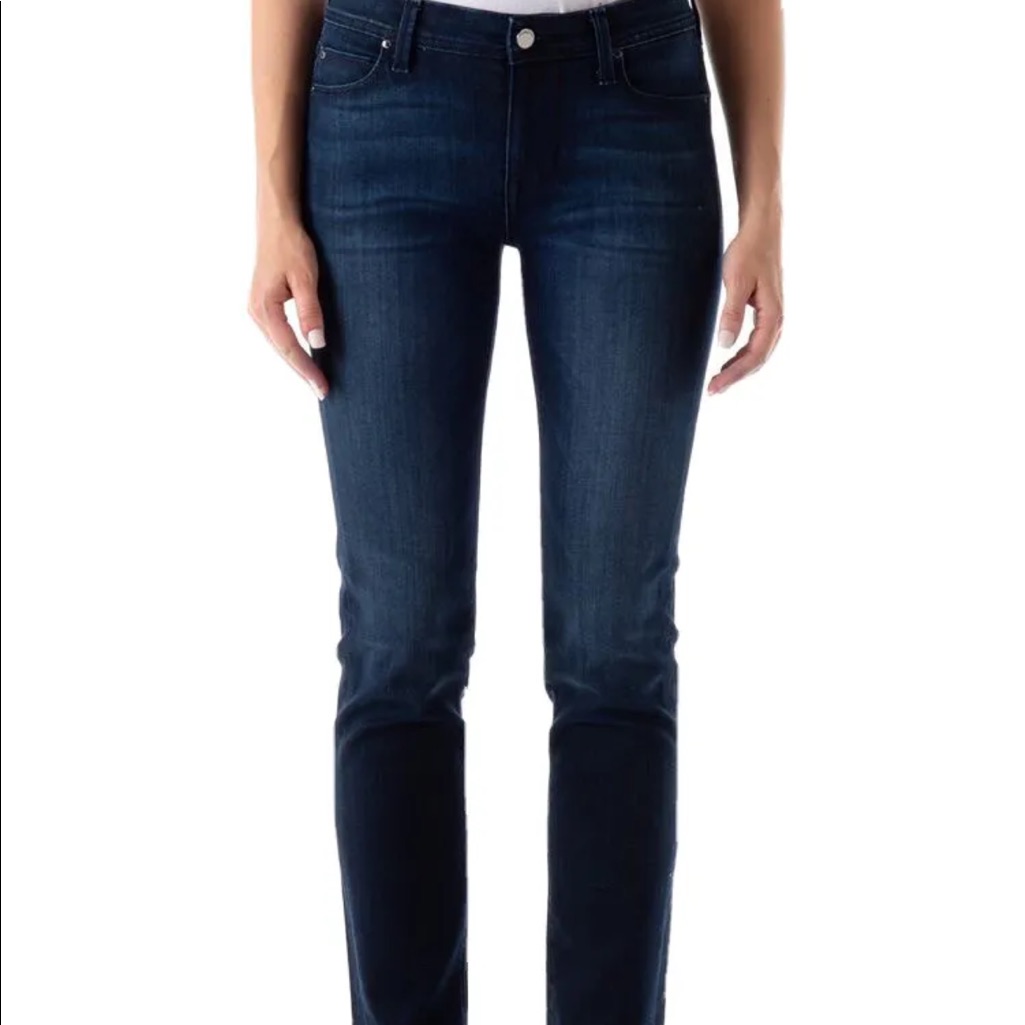 Fidelity Denim "Stevie Mid-Rise Skinny" Stretch Jeans In "Chicago Blue"